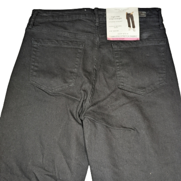 Sanctuary Social Standard High Rise Crop Straight Raw Hem Jeans - Picture 8 of 11